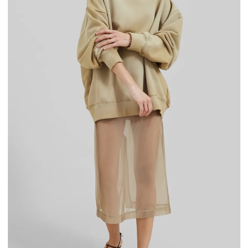 The Frankie Shop Beige Sheer Maxi Skirt - Picture 4 of 8